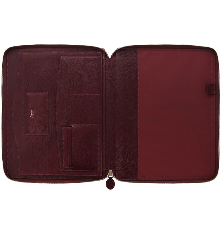 Chester A4 Zip Leather Writing Folio - Image 12