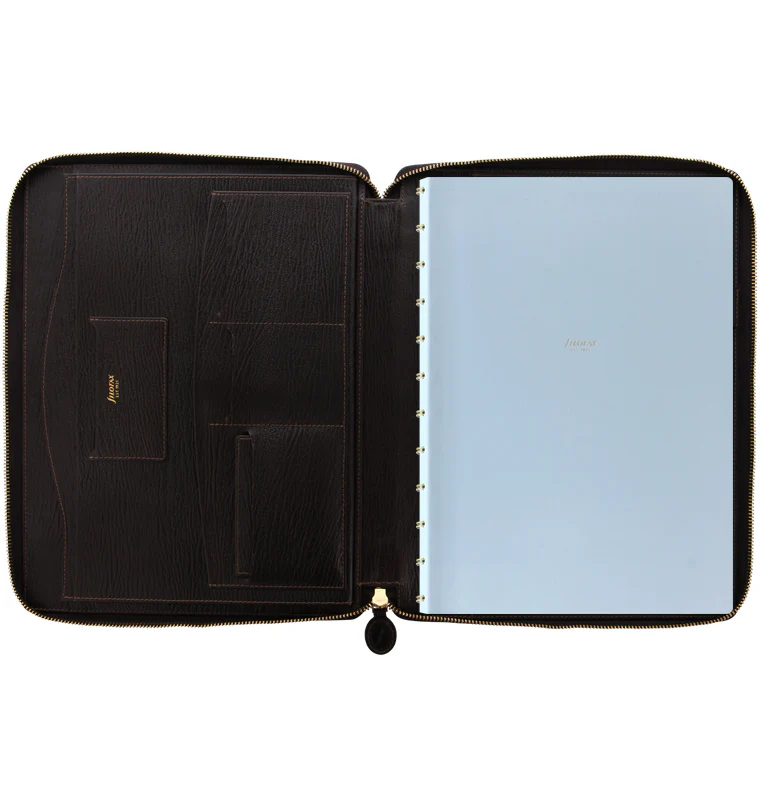 Chester A4 Zip Leather Writing Folio - Image 8