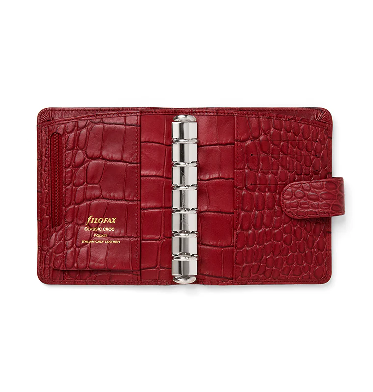 Classic Croc Pocket Leather Organizer - Image 12