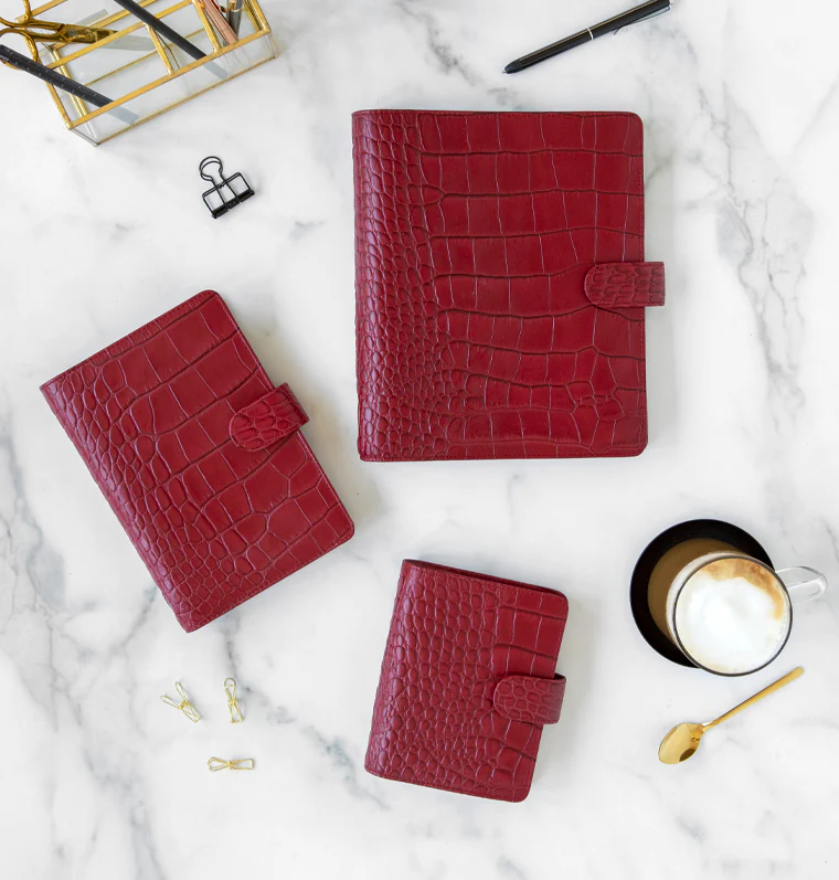 Classic Croc Pocket Leather Organizer - Image 17