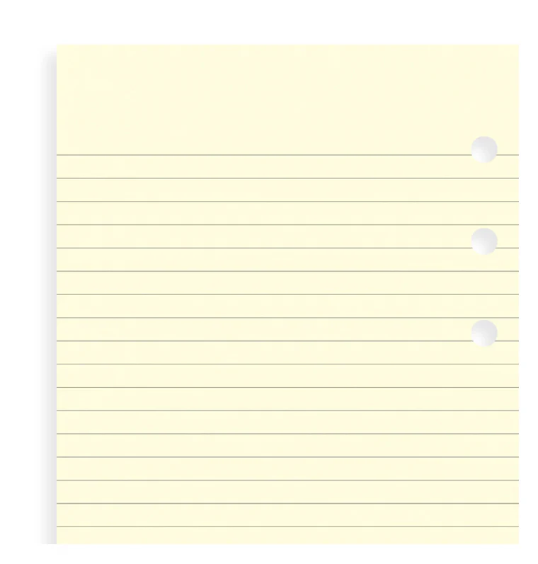 Cotton Cream Ruled Notepaper Refill - Personal - Image 4