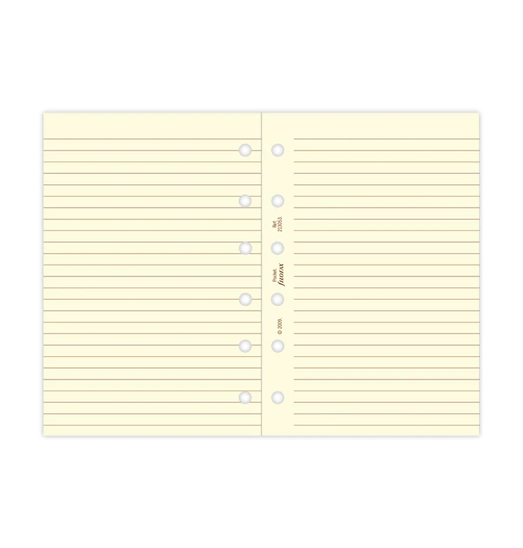Cotton Cream Ruled Notepaper Refill - Pocket - Image 5