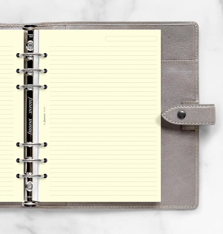 Cream Ruled Notepaper Refill - A5 - Image 2