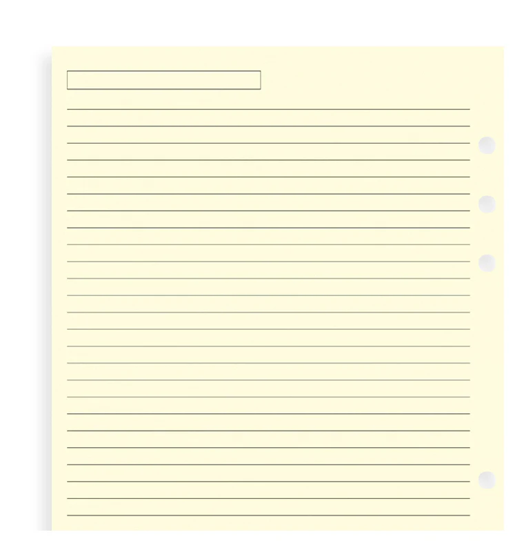 Cream Ruled Notepaper Refill - A5 - Image 4