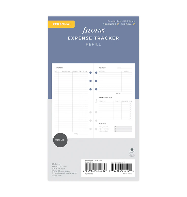Expense Tracker Refill - Personal