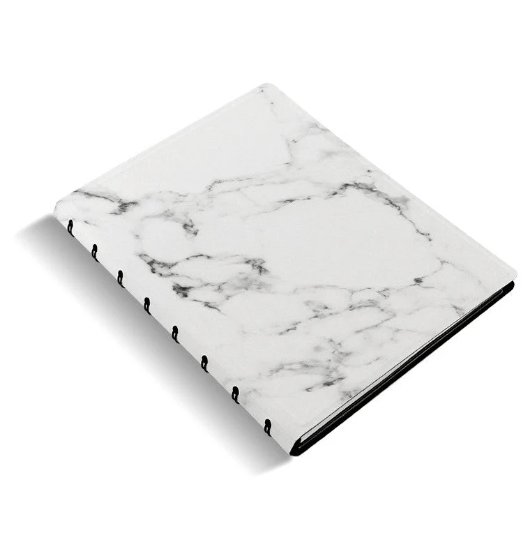 Patterns Dotted Paper A5 Refillable Notebook - Marble - Image 3