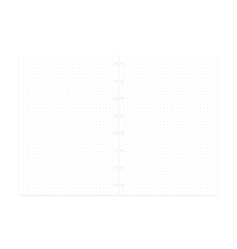 Filofax Notebook Dotted Journal Refill - A5 - White paper - Image 4