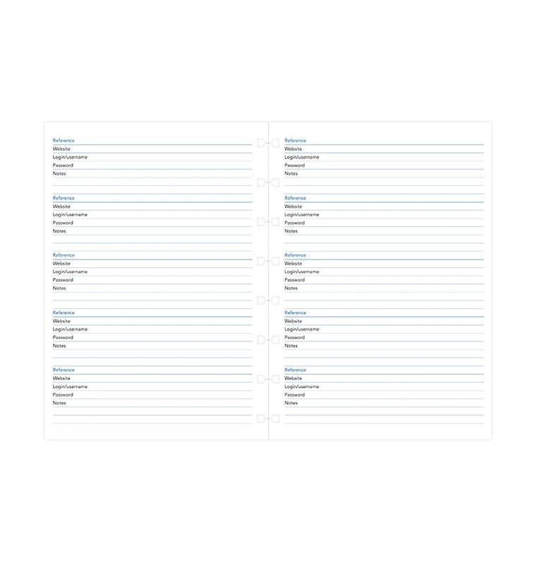 Filofax Notebook Password Paper Refill - A5 - Image 5