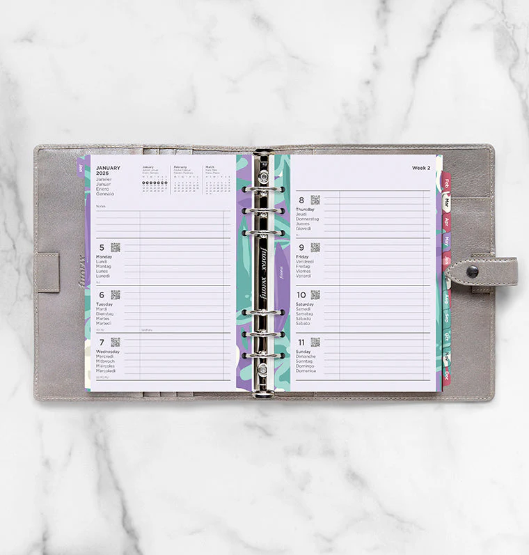 Floral Illustrated Diary Refill Pack A5 2026 Multilanguage - Image 3