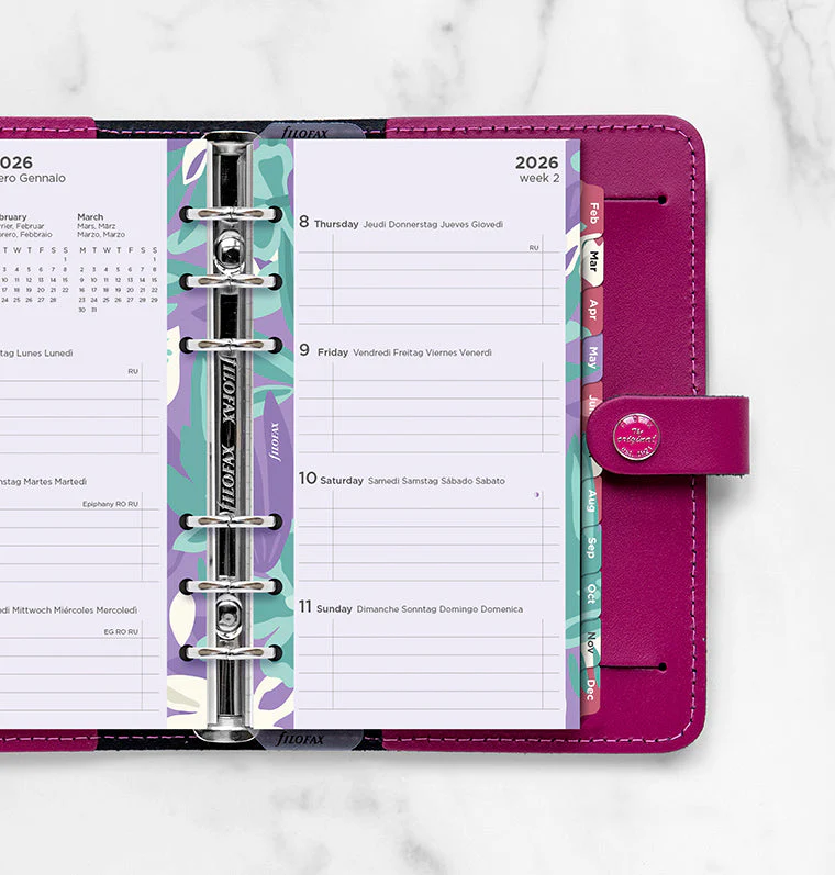 Floral Illustrated Diary Refill Pack - Personal 2026 Multilanguage - Image 2