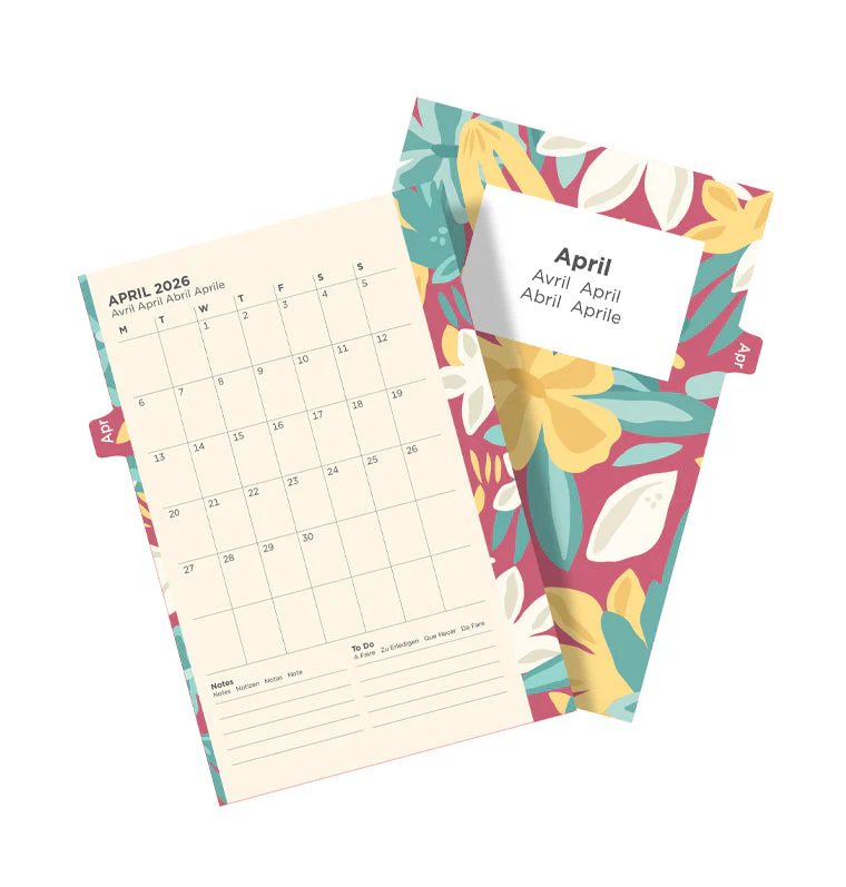 Floral Illustrated Diary Refill Pack - Pocket 2026 Multilanguage - Image 8