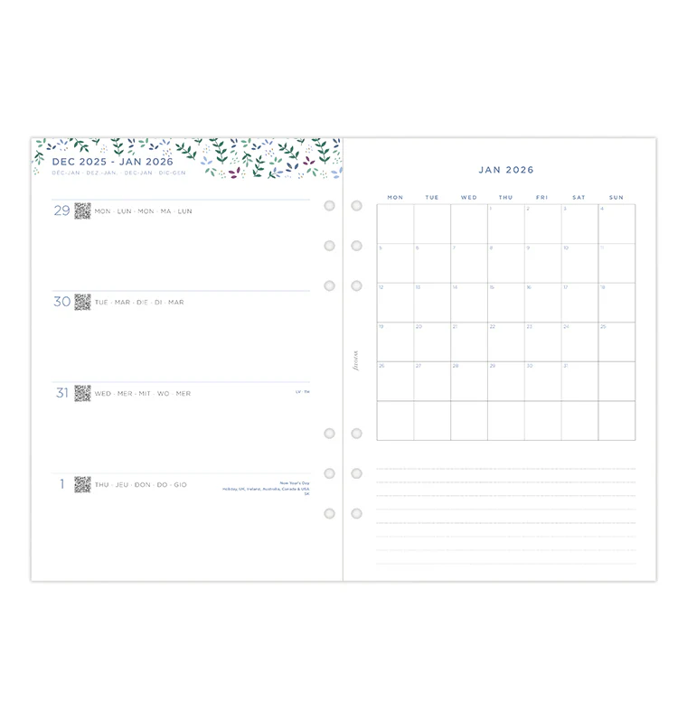 Garden Week On Two Pages Diary - A5 2026 Multilanguage - Image 8