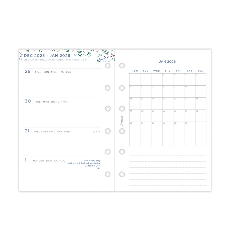Garden Week On Two Pages Diary - Pocket 2026 Multilanguage - Image 7