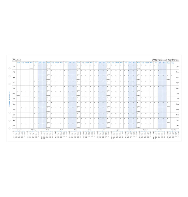 Horizontal Year Planner - A5 2026 English - Image 4