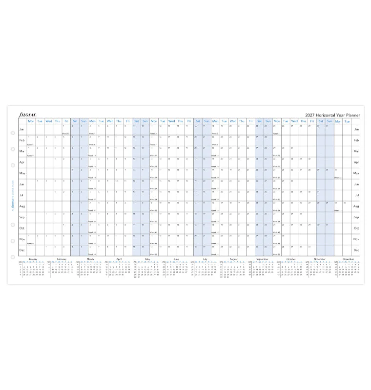 Horizontal Year Planner - A5 2027 English - Image 4
