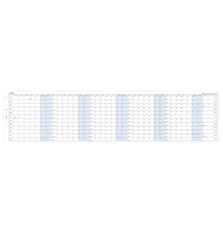 Horizontal Year Planner - Pocket 2026 - Image 4