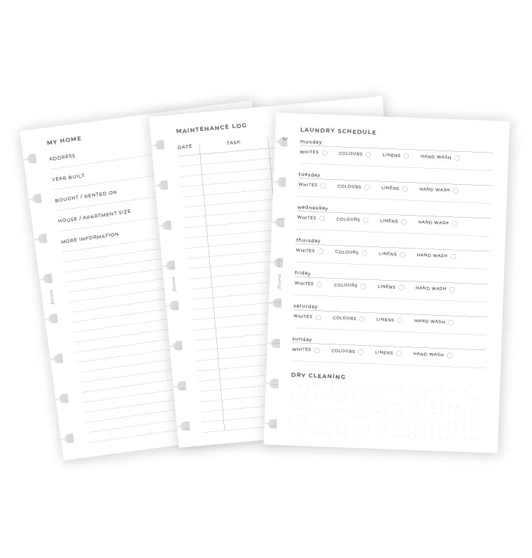 Household Planner Notebook Refill - A5 - Image 4