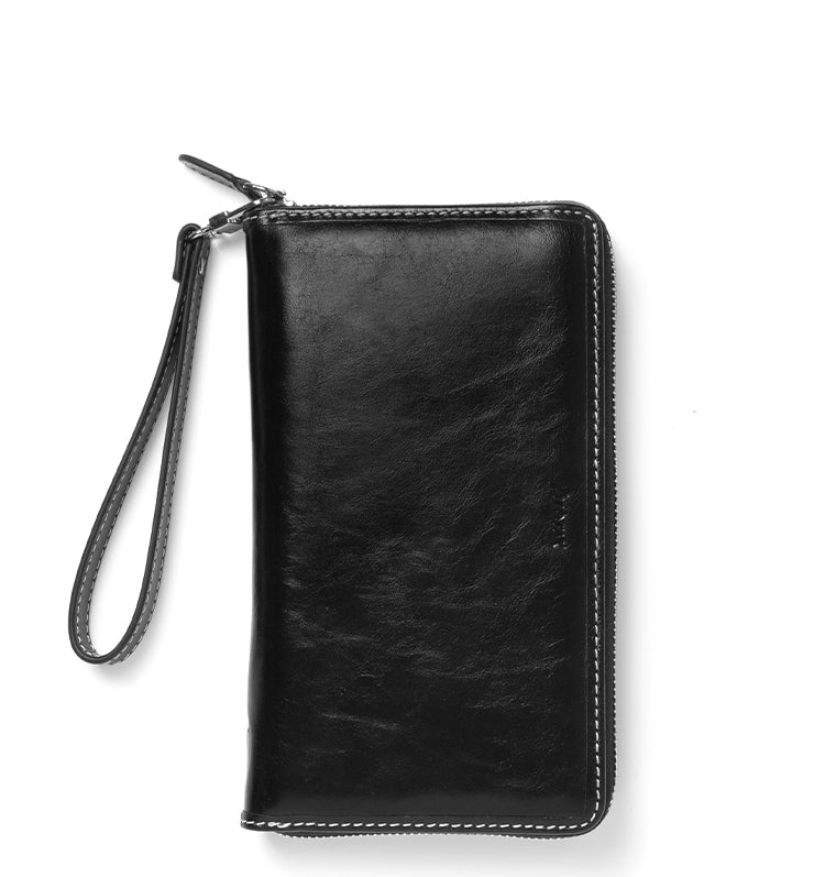 Malden Personal Compact Zip Leather Organizer - Image 2