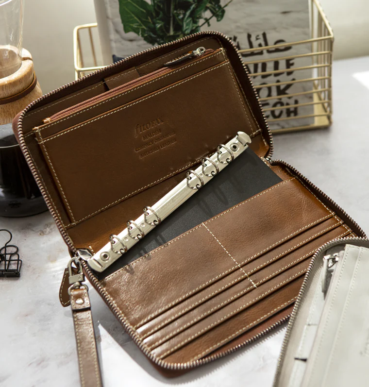 Malden Personal Compact Zip Leather Organizer - Image 20