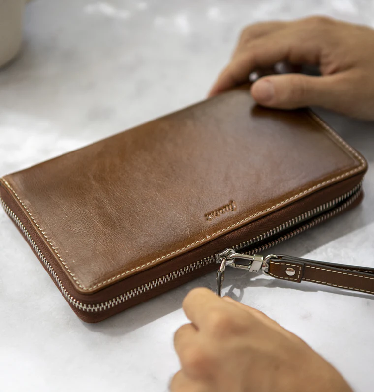 Malden Personal Compact Zip Leather Organizer - Image 22