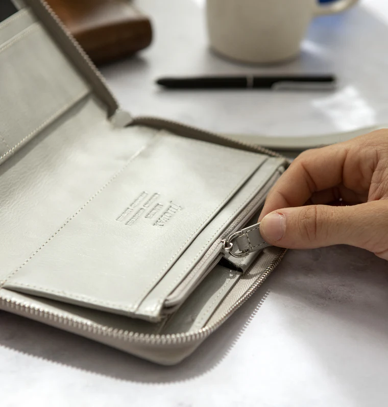 Malden Personal Compact Zip Leather Organizer - Image 31
