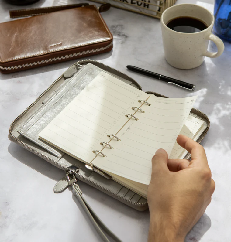 Malden Personal Compact Zip Leather Organizer - Image 33