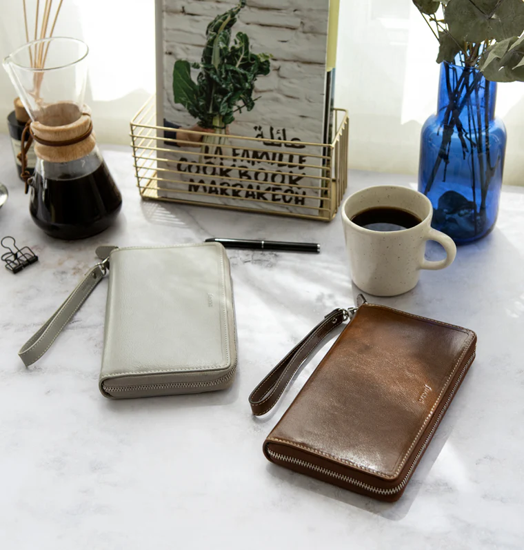 Malden Personal Compact Zip Leather Organizer - Image 35