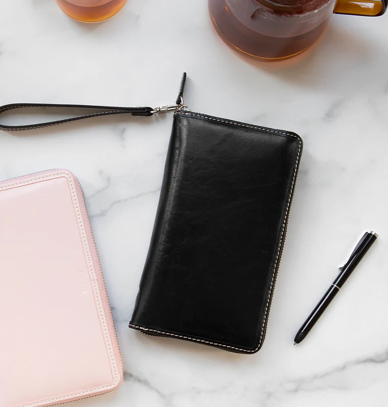 Malden Personal Compact Zip Leather Organizer - Image 8