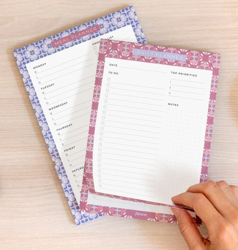 Mediterranean Daily Planner Notepad with Magnet - Image 5