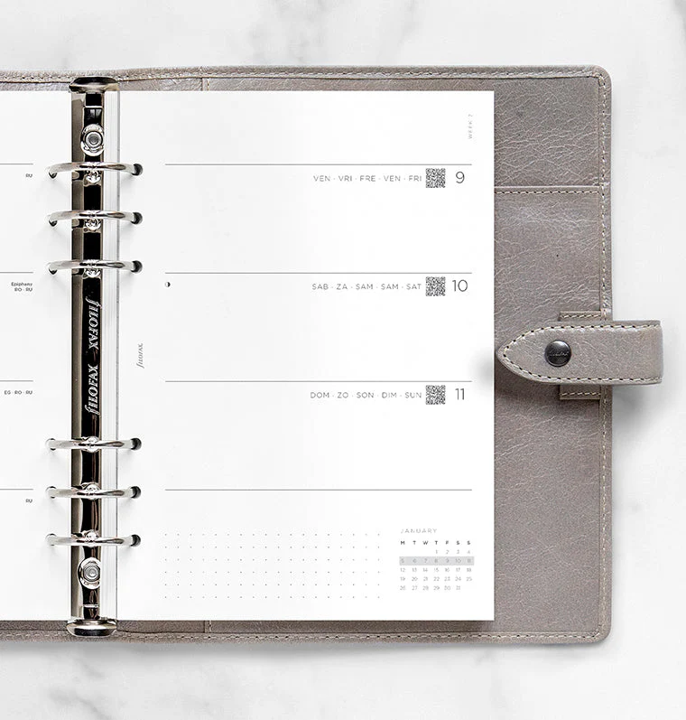 Minimal Week On Two Pages Diary - A5 2026 Multilanguage - Image 2