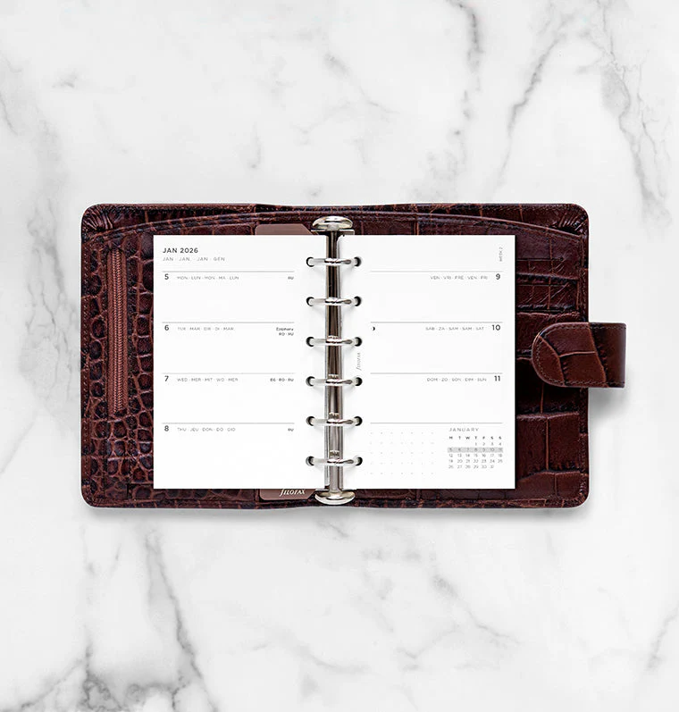 Minimal Week On Two Pages Diary - Pocket 2026 Multilanguage - Image 3