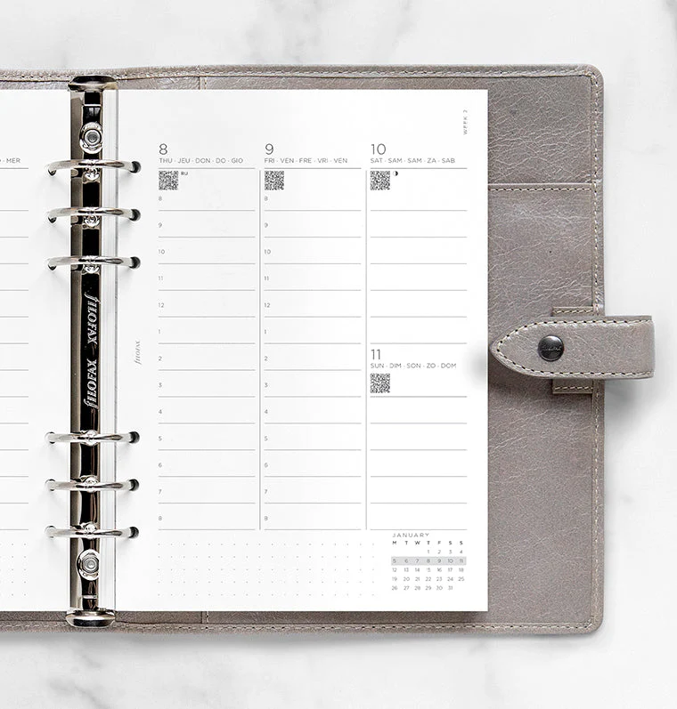 Minimal Week On Two Pages Vertical Diary - A5 2026 Multilanguage - Image 2