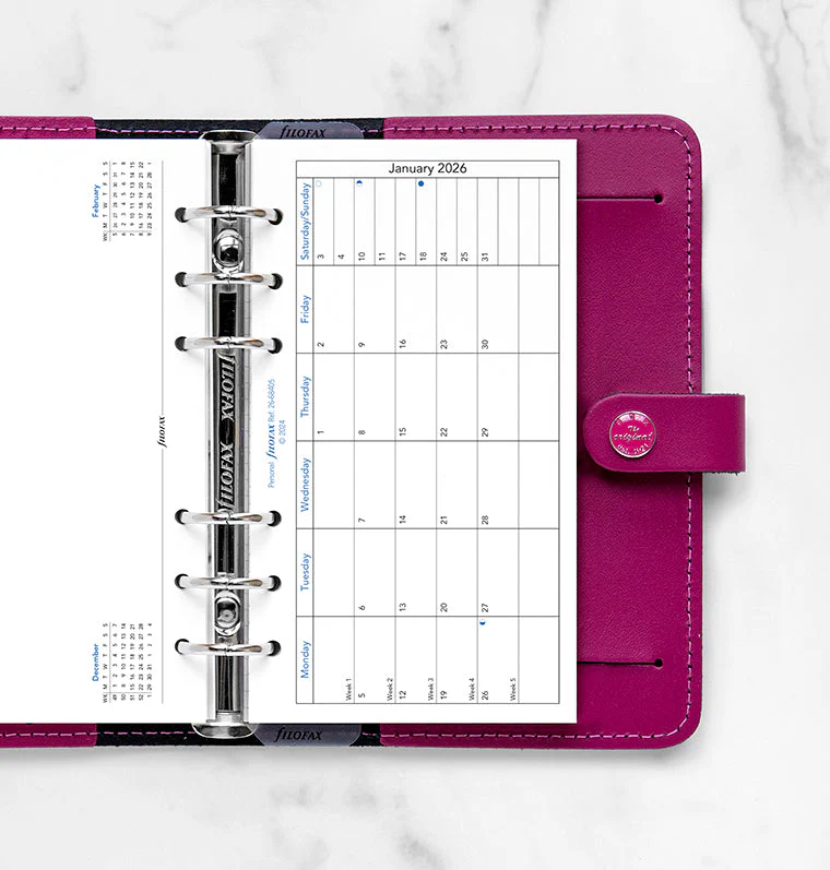 Month On One Page Diary with Notes - Personal 2026 English - Image 2