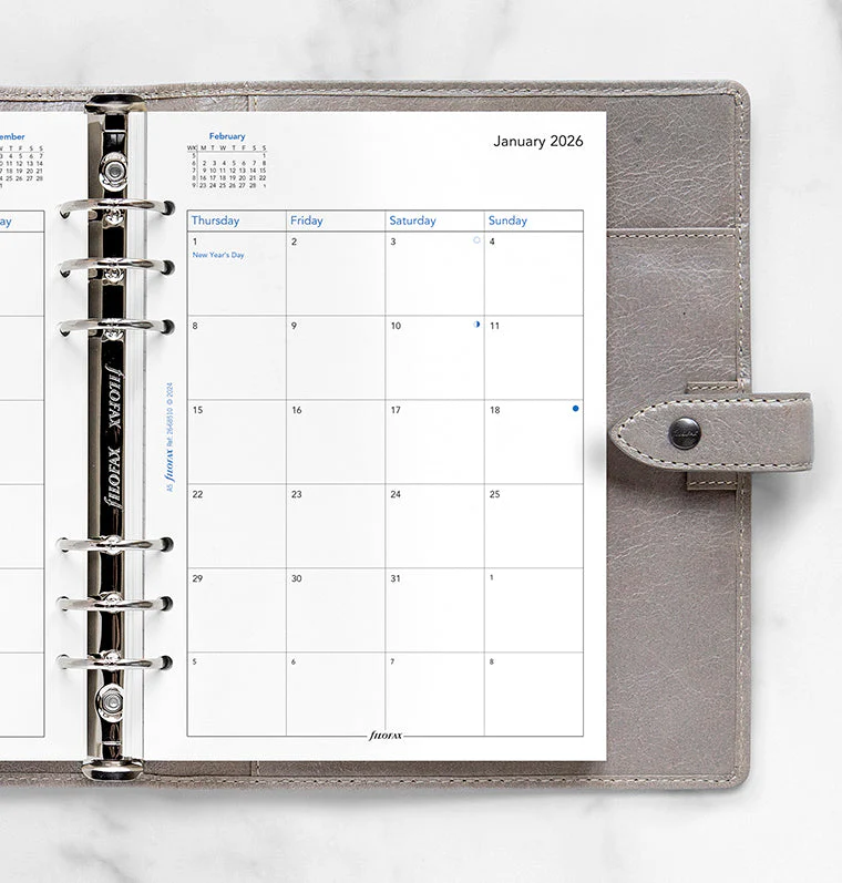Month On Two Pages Diary - A5 2026 English - Image 2