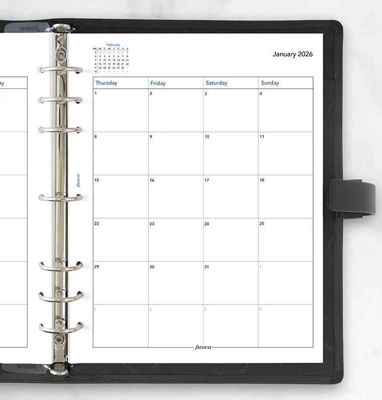 Month On Two Pages Diary - Letter 2026 English - Image 2