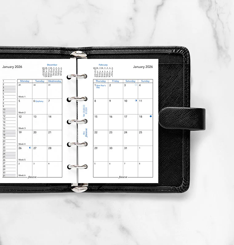 Month On Two Pages Diary - Mini 2026 English - Image 2