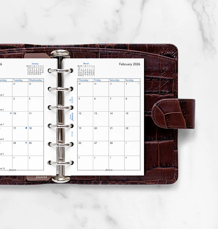 Month On Two Pages Diary - Pocket 2026 English - Image 2