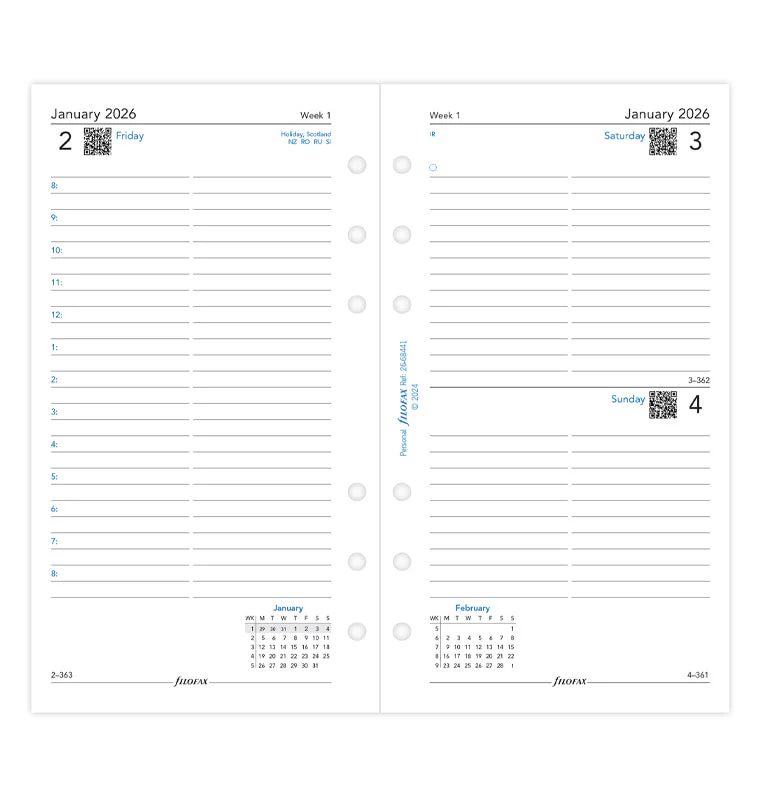 One Day On A Page Diary With Appointments - Personal 2026 English - Image 4