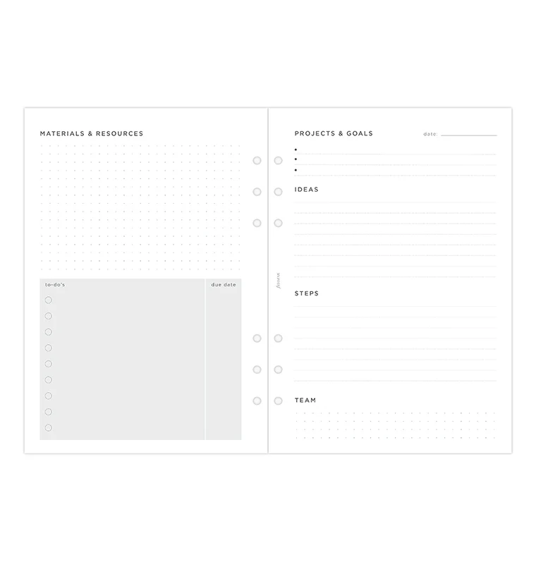 Projects & Goals Tracker Refill - A5 - Image 5