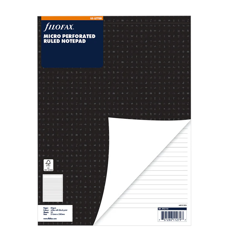 Ruled Notepad Refill - Letter
