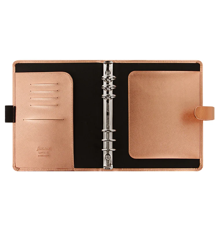 Saffiano Metallic A5 Organizer Rose Gold - Image 3