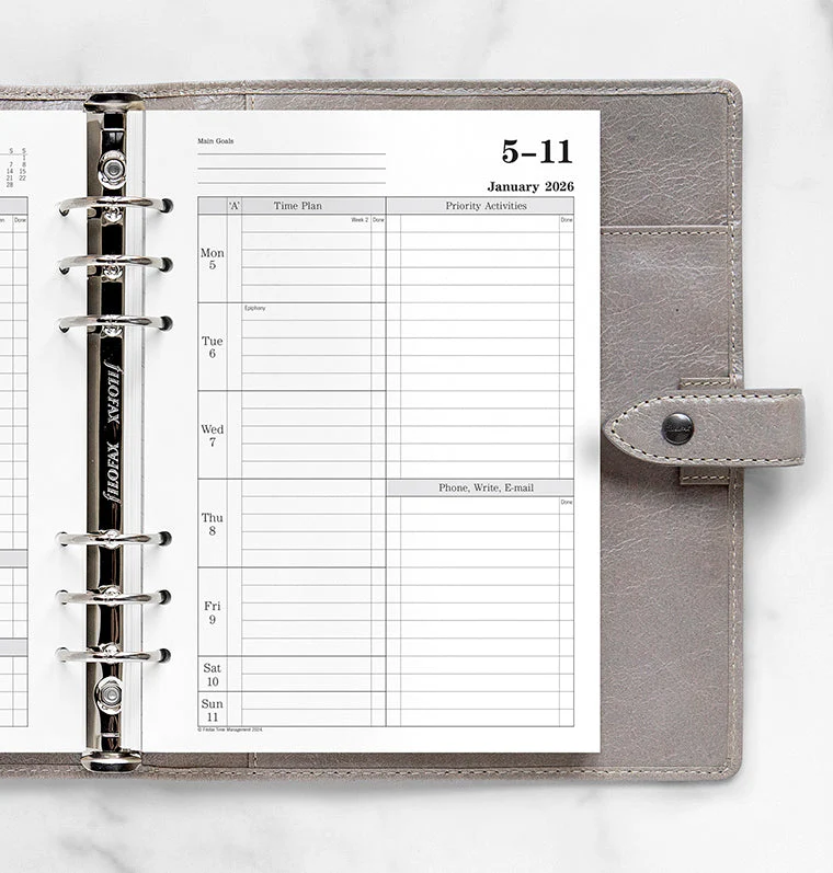 Time Management Week To View Diary - A5 2026 English - Image 2