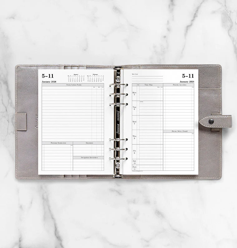 Time Management Week To View Diary - A5 2026 English - Image 3