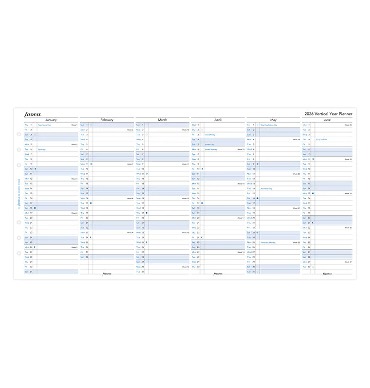 Vertical Year Planner - A5 2026 English - Image 4