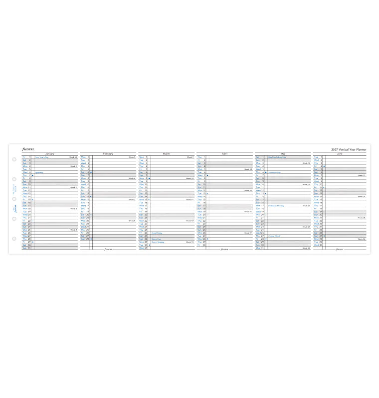 Vertical Year Planner - Mini 2027 English - Image 4