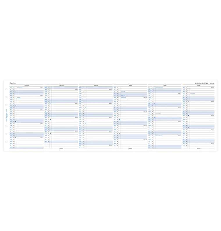 Vertical Year Planner - Personal 2026 English - Image 4
