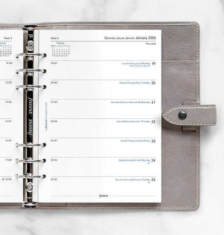 Week On One Page Diary - A5 2026 Multilanguage - Image 2