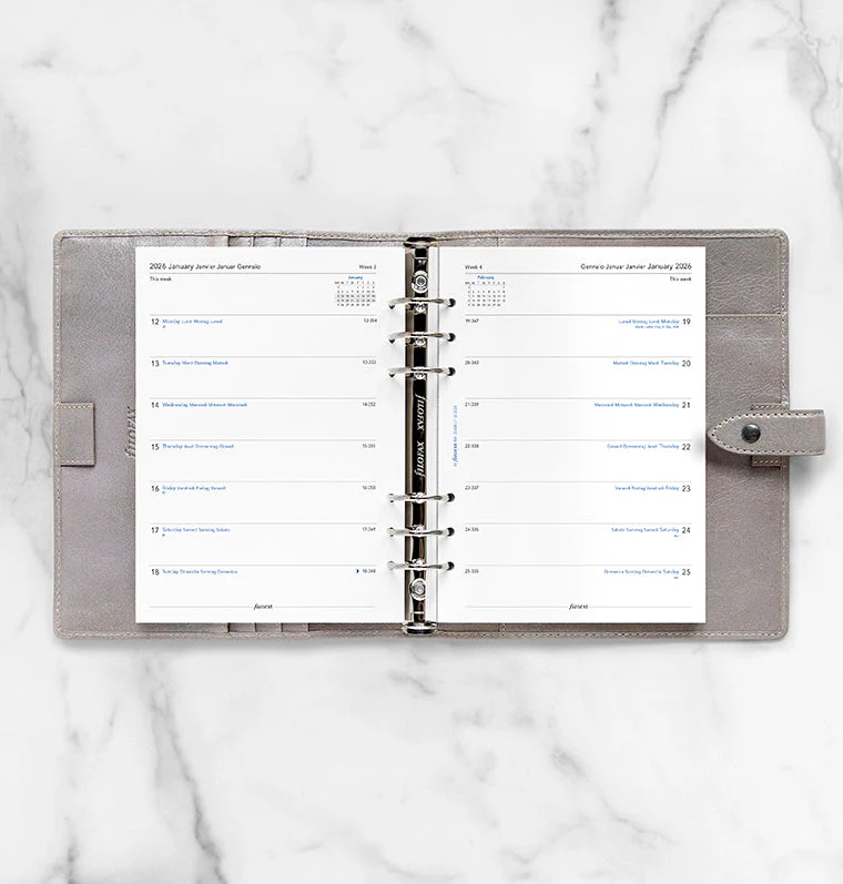 Week On One Page Diary - A5 2026 Multilanguage - Image 3