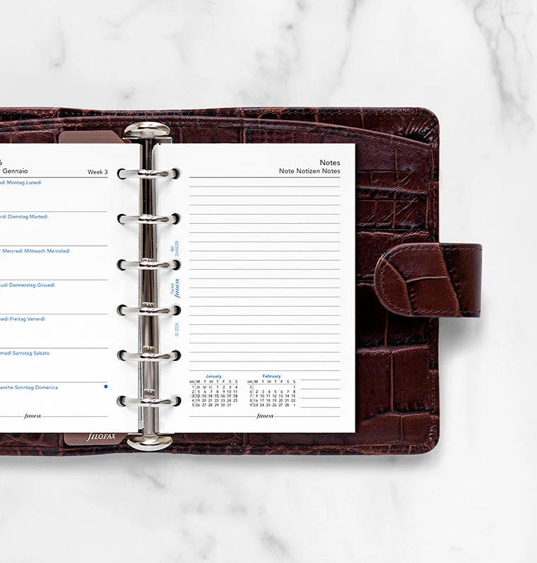 Week On One Page Diary With Notes - Pocket 2026 Multilanguage - Image 2