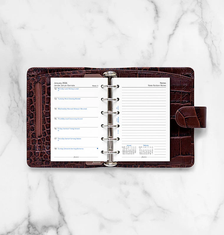 Week On One Page Diary With Notes - Pocket 2026 Multilanguage - Image 3